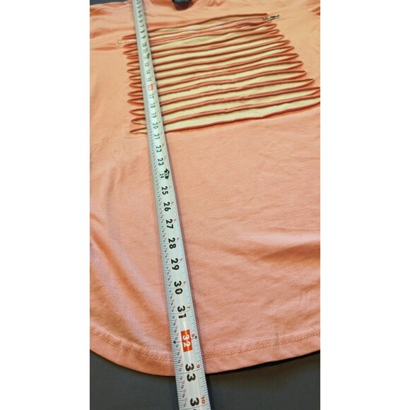 Retro Switch Remarkable Razor Cut Zippered T-Shirt Men's Size XL Pink - Picture 7 of 7